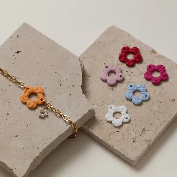 Bracelet YUNA - Reliefs feuillage