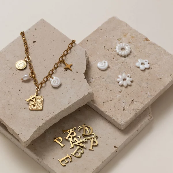 Collier breloques LOUNA - Personnalisable