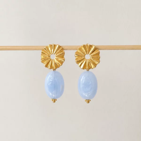 Boucles d'oreilles LEONIE - bleu