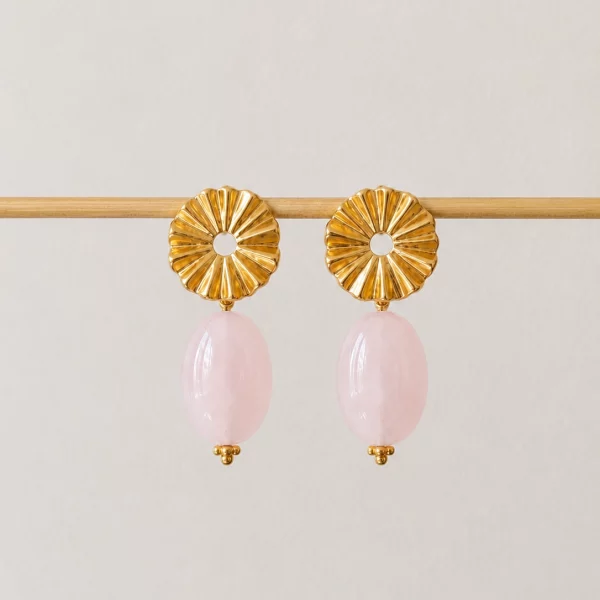Boucles d'oreilles LEONIE - rose