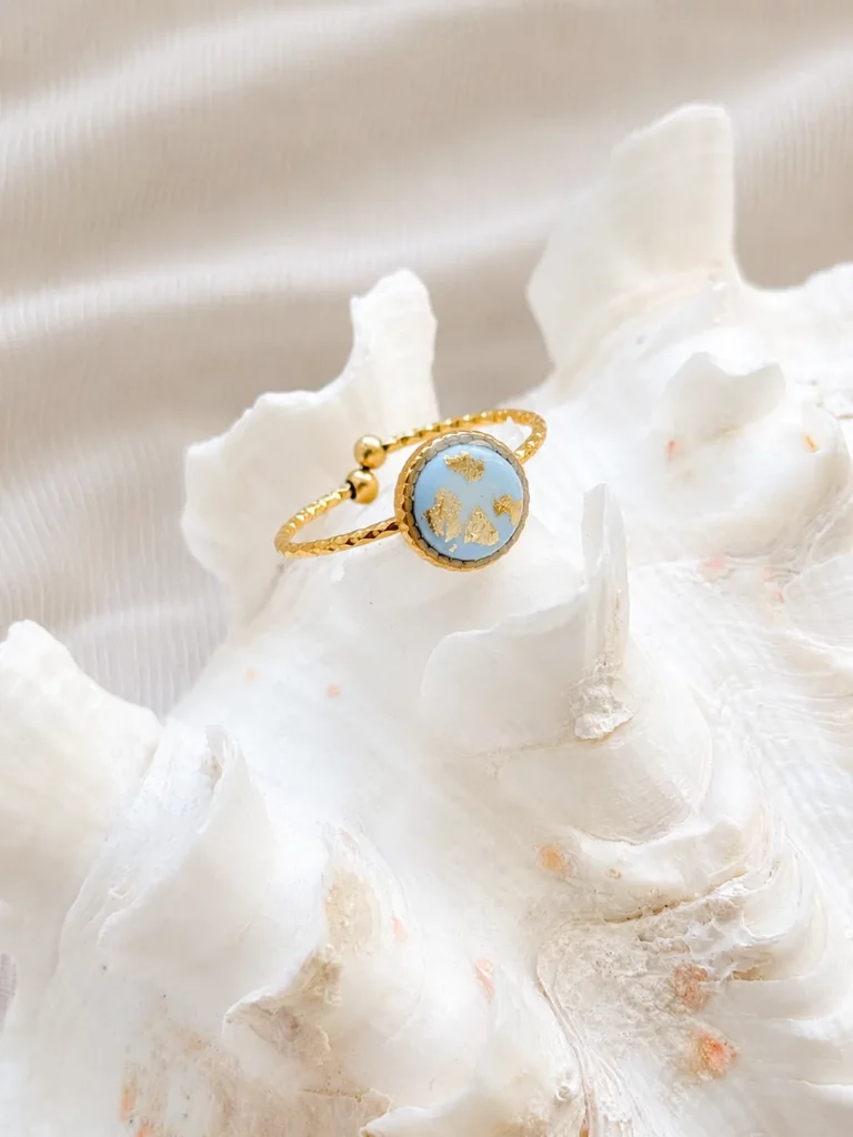 bague salome bleu ciel